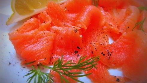 слабосоленый лосось по-шведски
