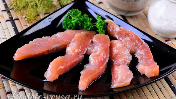 Рецепт Соленой горбуши под семгу