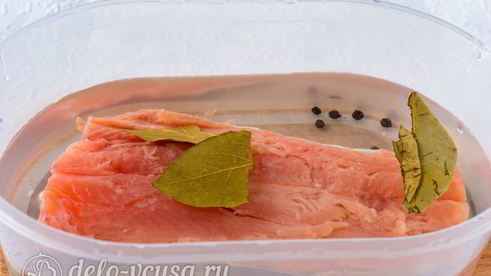 соленая горбуша под семгу