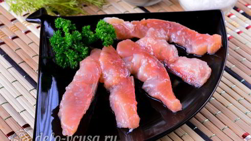 соленая горбуша под семгу