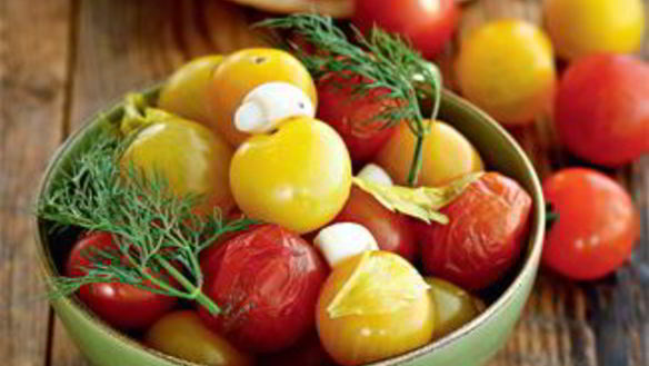 Рецепт Соленых помидоров черри