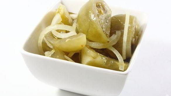 Рецепт Соленых зеленых помидоров