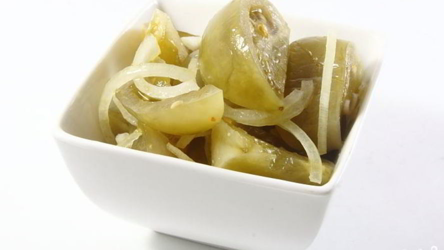 Рецепт соленых зеленых помидоров