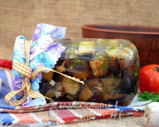 Соленые баклажаны с чесноком на зиму