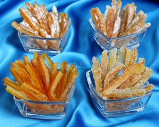 Апельсиновые цукаты из кожуры