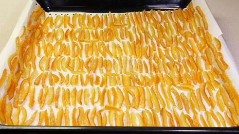 апельсиновые цукаты из кожуры