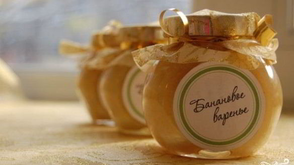 Рецепт Бананового варенья 5-минутка