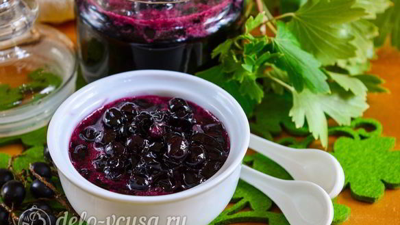 Рецепт Варенья из черной смородины на зиму