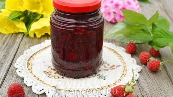 Рецепт Варенья из малины Пятиминутка