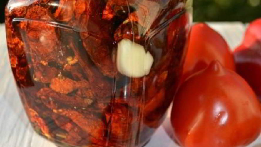 Рецепт вяленых помидоров с базиликом