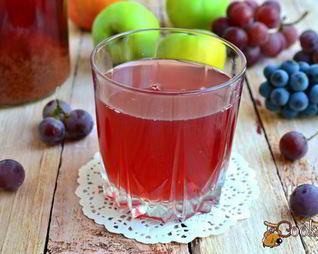 Яблочно-виноградный сок на зиму