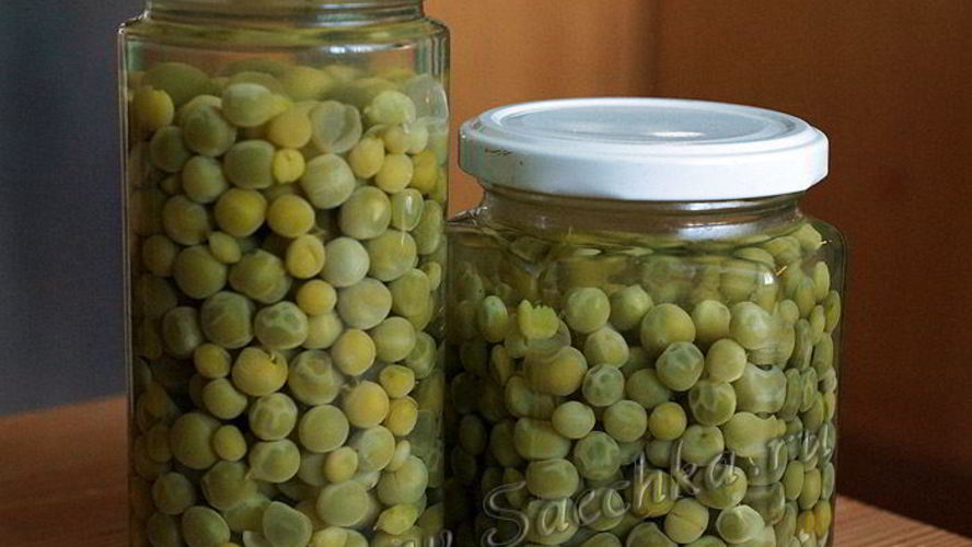 Рецепт зеленого горошка на зиму