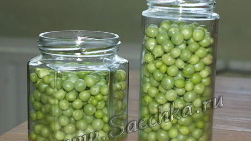 зеленый горошек на зиму