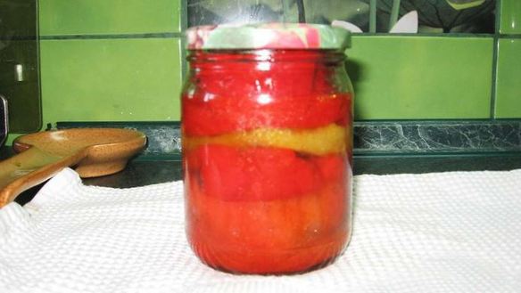 Рецепт Жареного болгарского перца, закрытого на зиму