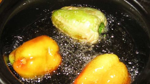 жареный болгарский перец, закрытый на зиму