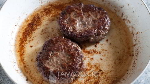 бургер с картошкой