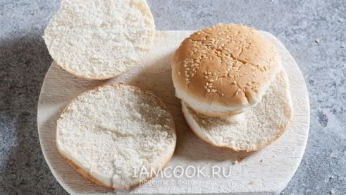 бургер с картошкой