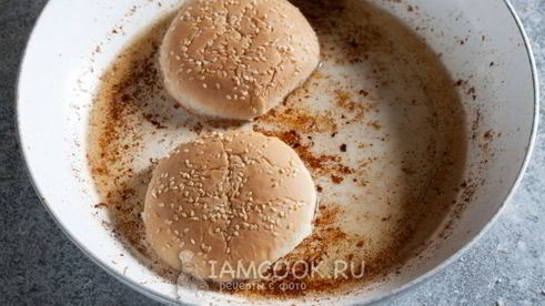 бургер с картошкой