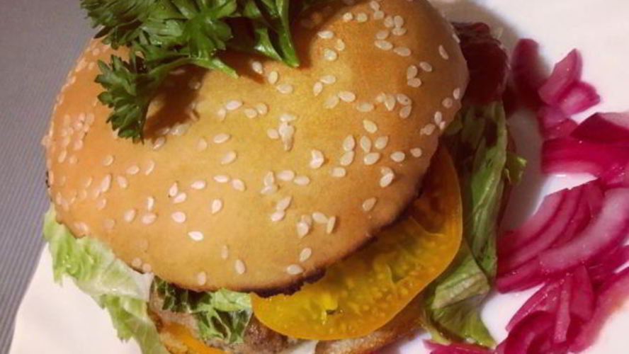 Рецепт бургера с желтым томатом