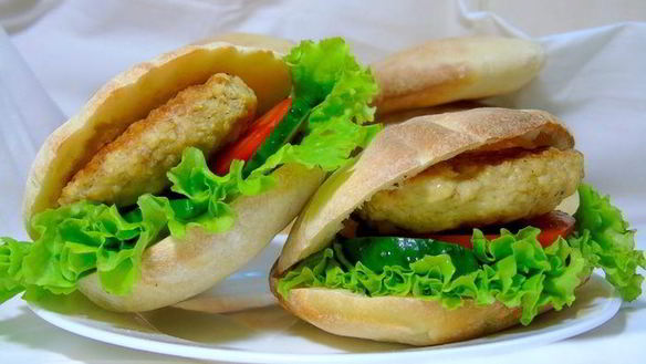 Рецепт Домашних гамбургеров с куриными котлетками