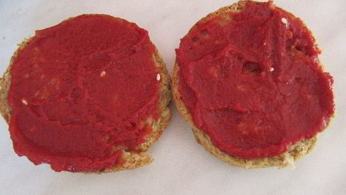 гамбургеры овощные из нутовых булочек