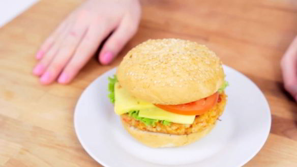 Рецепт Крабсбургера с крабовой котлетой