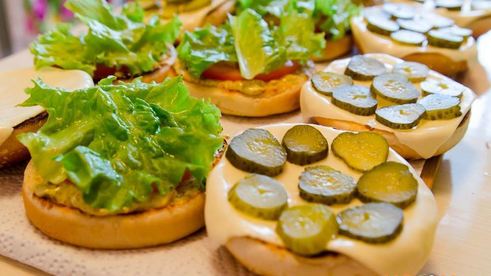 мясной бургер