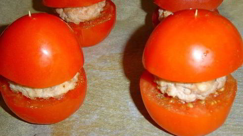 помидорный гамбургер