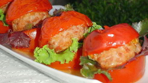 помидорный гамбургер