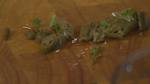 рыбный гамбургер с манго-майонезом