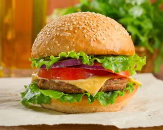 Свиной бургер с яблоком