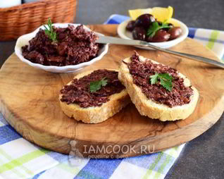 Бутербродная паста из оливок