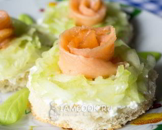 Бутерброды из красной рыбы