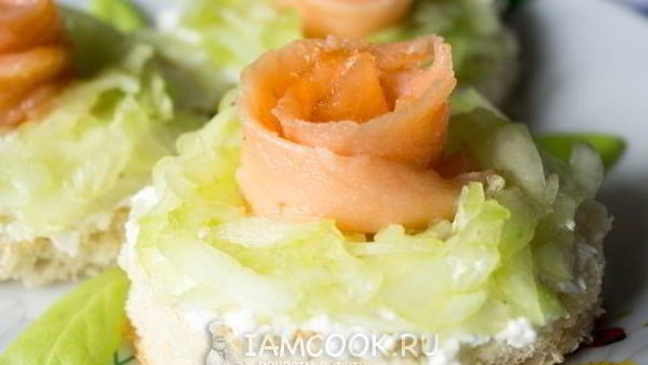 Рецепт Бутербродов из красной рыбы