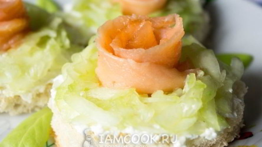 Рецепт бутербродов иза красного рыб