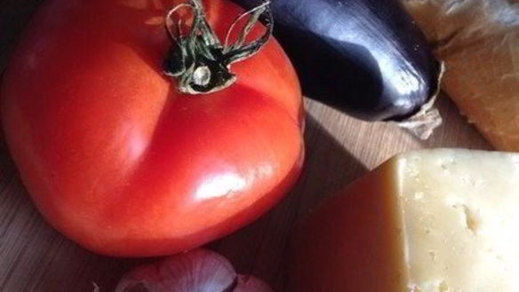 Рецепт Бутербродов с баклажанами и помидорами