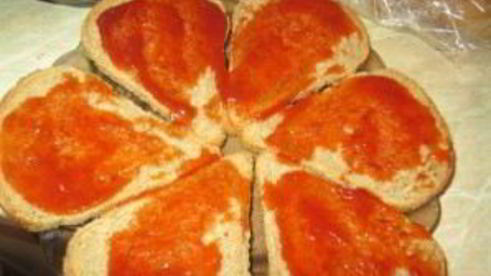 бутерброды с фаршем в духовке