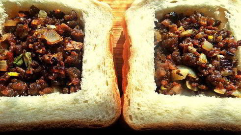 бутерброды с фаршем