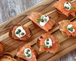 Бутерброды с форелью