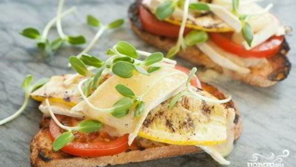 Рецепт Бутербродов с кабачками