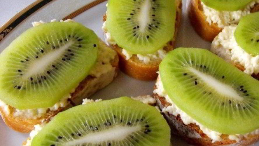 Рецепт бутербродов с киви