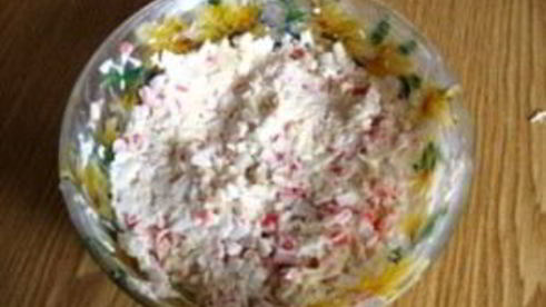 бутерброды с крабовыми палочками