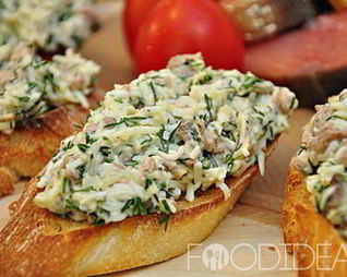Бутерброды с печенью трески