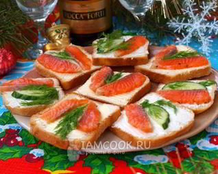 Бутерброды с семгой