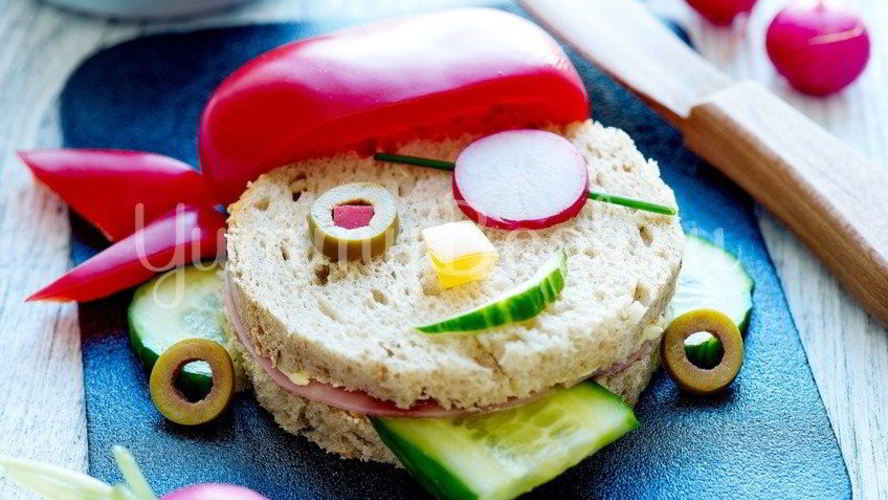Рецепт детского бутерброда пират