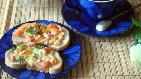 горячие бутерброды мозаика