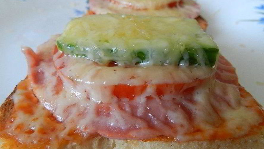 Рецепт горячего бутерброда лентяйка