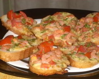 Пикантные запеченные бутерброды