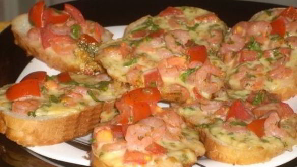 Рецепт Пикантных запеченных бутербродов