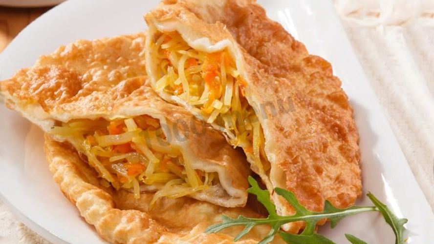 Рецепт чебуреков с капустой